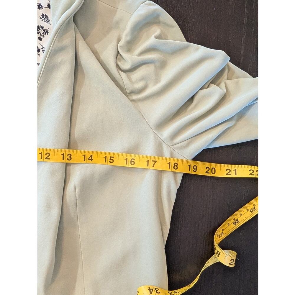 NEW Skies Are Blue Sage Green Blazer Jacket M Open Front Career Layering - Picture 4 of 7